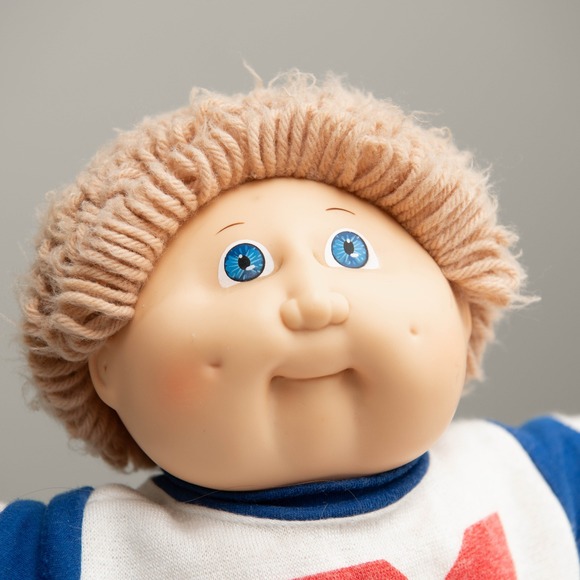 Vintage 80s Cabbage Patch Kids Boy Doll & Koosa Cat Plush Bundle CPK Nostalgic - Picture 4 of 14